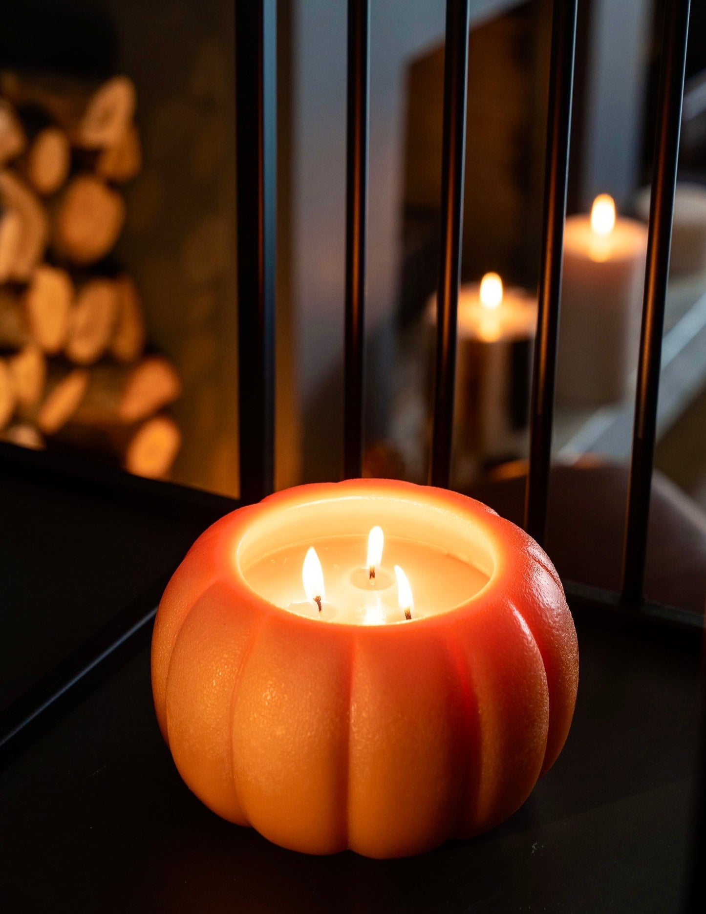 Pumpkin candles