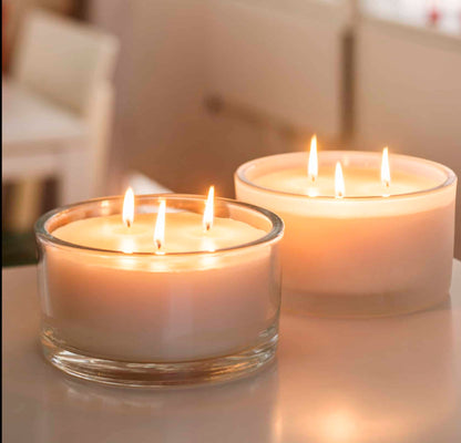 Scented Candle in Frosted Glass