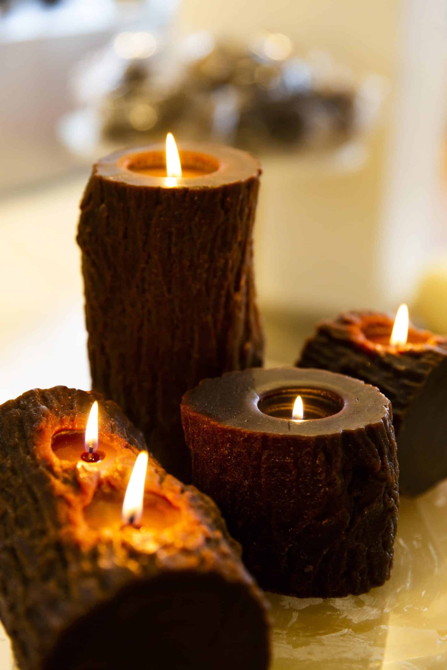 Wood candle - Small