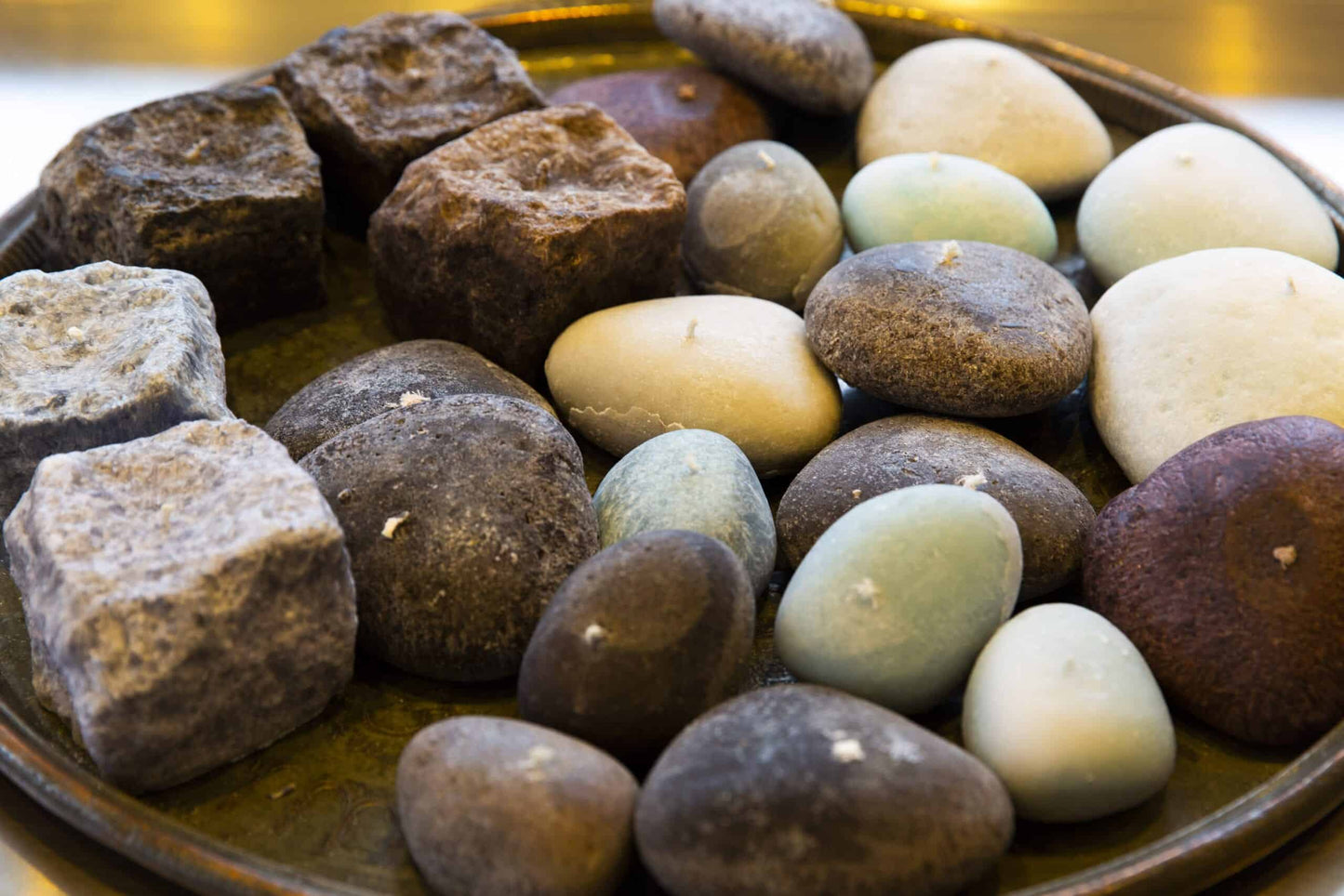 Pebble Stone Candles