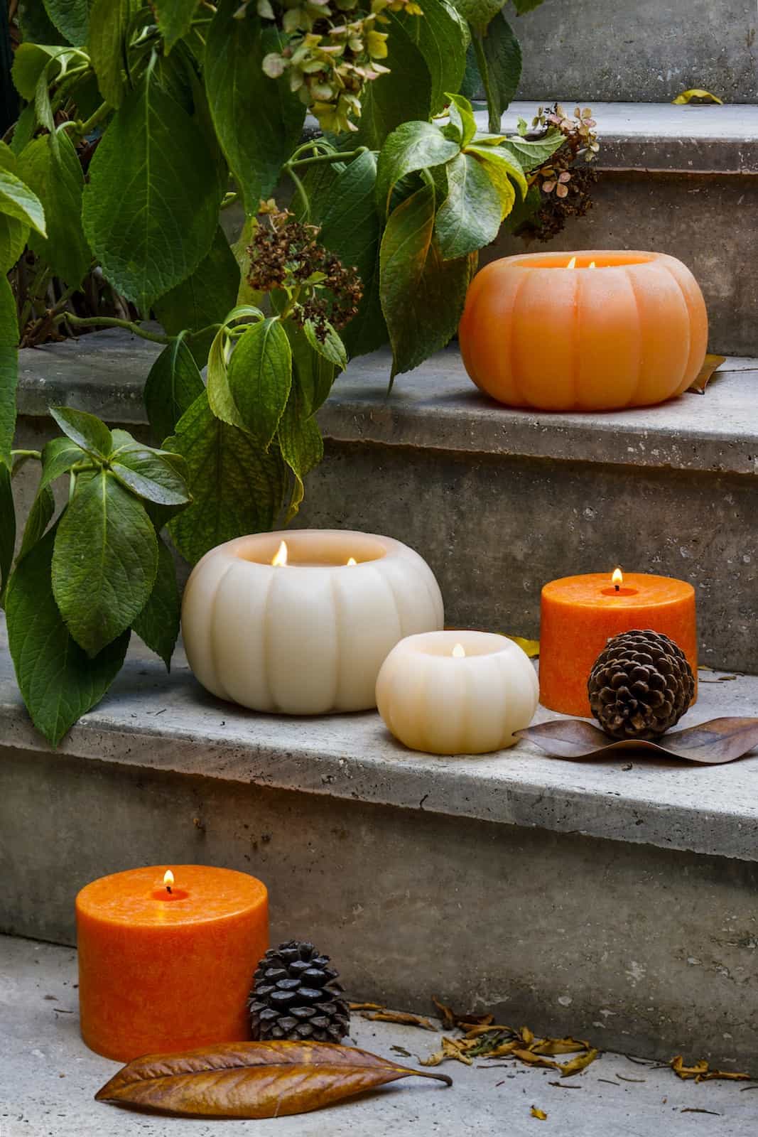 Pumpkin candles