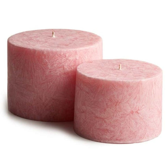 Scented Botanical Candle - Light Pink & "Millefleur"