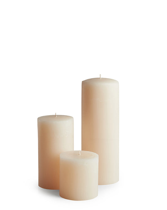 Cylinder Candles - 7 cm ⌀ - Ivory