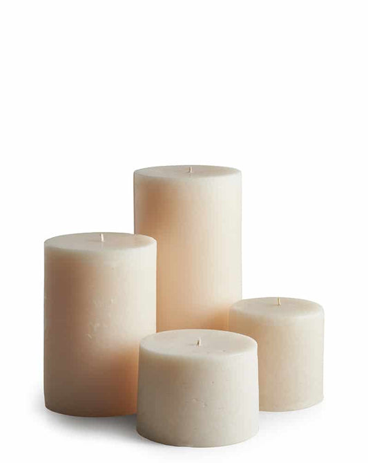 Cylinder Candles - 10 cm ⌀ - Ivory